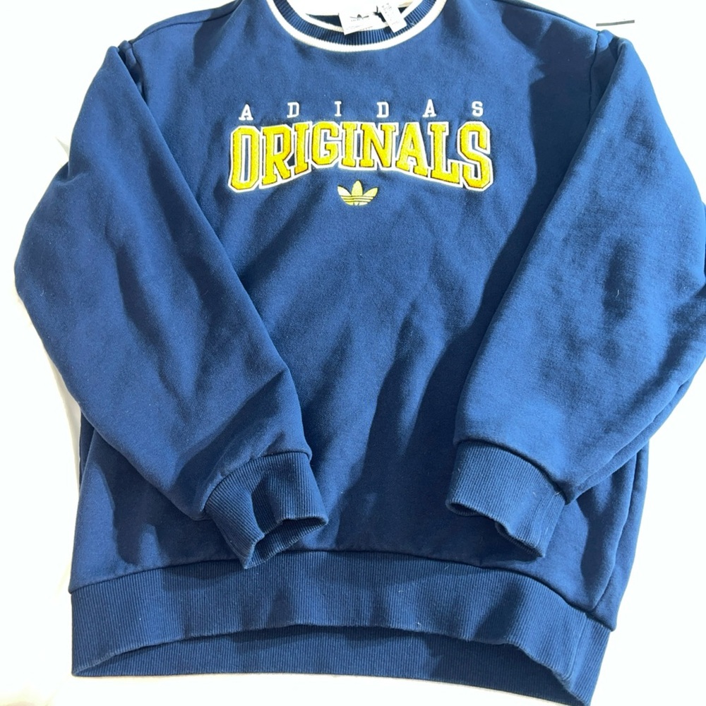Vintage  Adidas Originals Blue Sweater - Picture 2 of 11